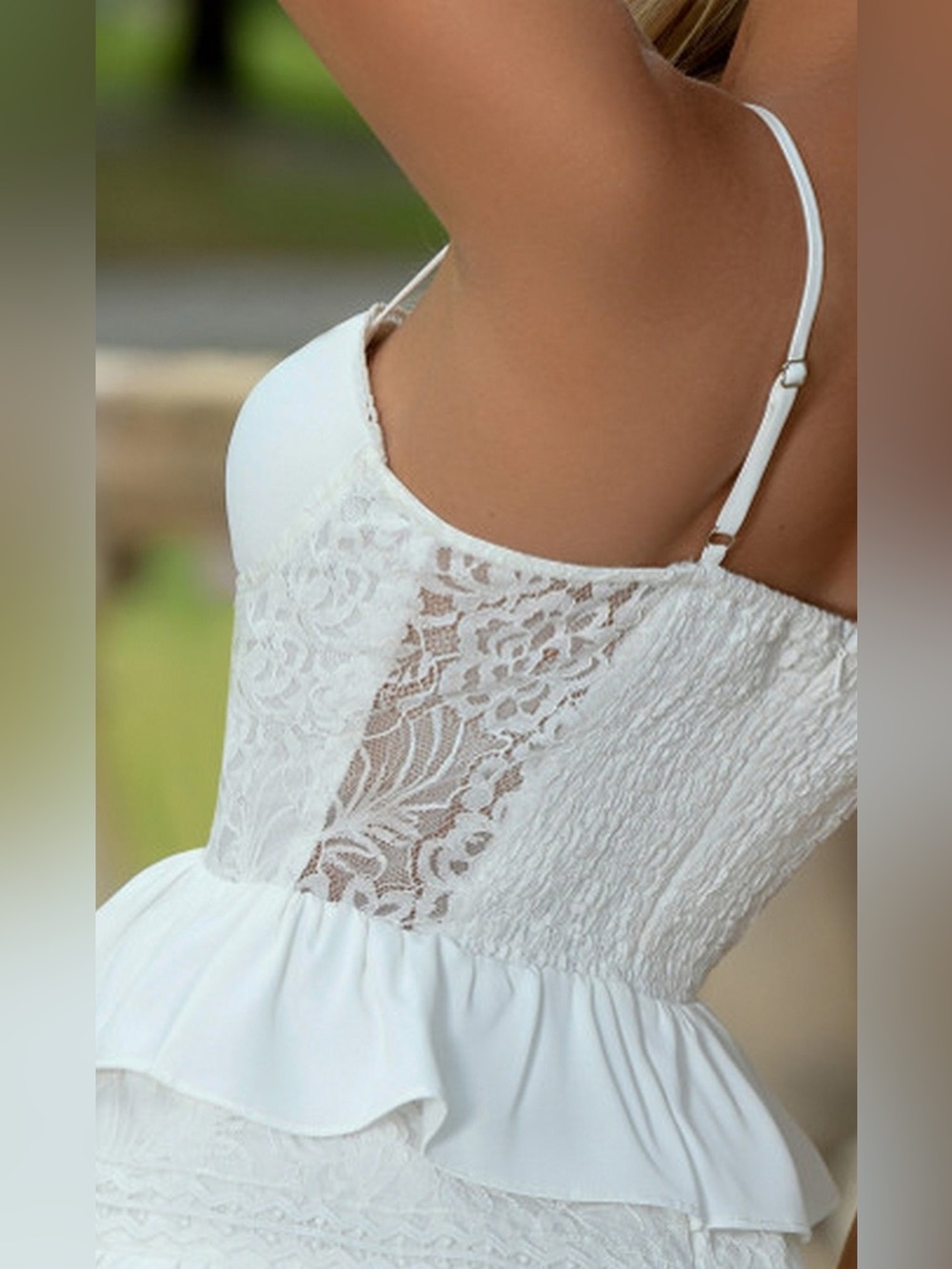 NWT DO+BE Corset Mini Dress | Medium | White - Picture 3 of 10